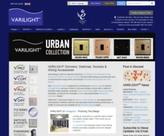 Varilight.co.uk(VARILIGHT Dimmers) Screenshot