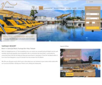 Varinahresort.com(Luxury Samroiyod Beach Resort) Screenshot