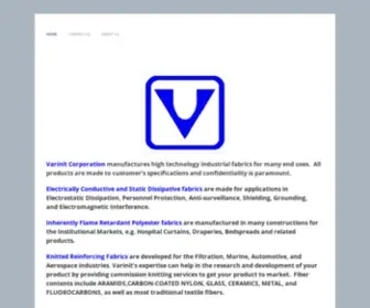 Varinit.com(Creators and Manufacturers of Advanced Knitted Fabrics And Other Fiber Structures For Medicine And Bioengineering) Screenshot