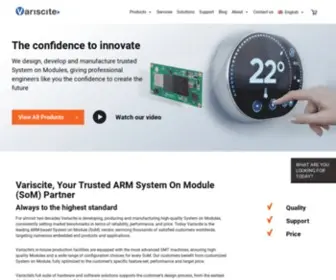 Variscite.com(Leading ARM System On Module (SoM) designer and manufacturer) Screenshot