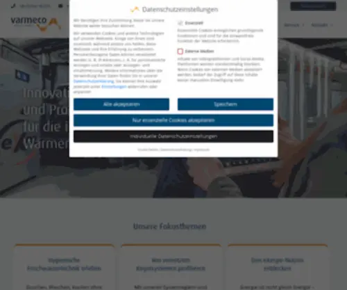 Varmeco.de(Wärme.nutzen) Screenshot