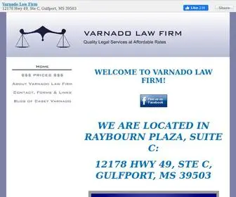 Varnadolawfirm.com(VARNADO LAW FIRM) Screenshot