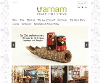 Varnam.co.in(Unique gifts by a social enterprise reviving the Channapatna toy craft) Screenshot