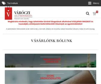 Varoczi.eu(VÁRÓCZI Üzletberendezés) Screenshot