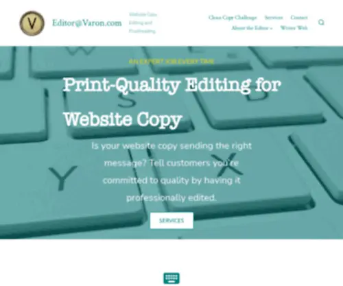 Varon.com(Copy Editing and Proofreading) Screenshot
