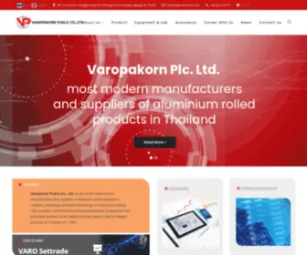 Varopakorn.com(We are VAROPAKORN Leading Aluminium Rolled product) Screenshot