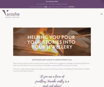 Varoshe.com(Varoshe Bespoke Jewellery) Screenshot