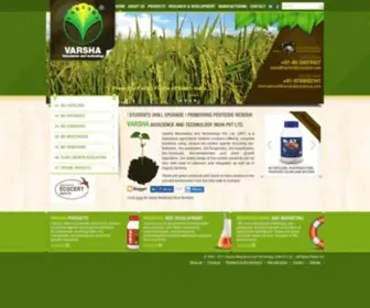 Varshabioscience.com(Varsha Bioscience and Technology Pvt Ltd) Screenshot