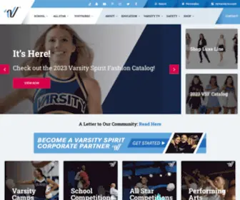 Varsity.com(The Official Site for Cheerleading & Dance) Screenshot