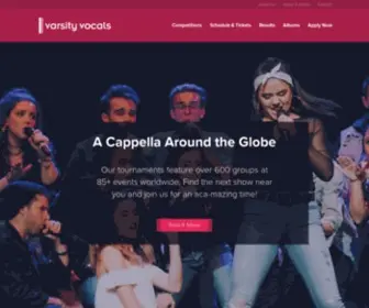 Varsityvocals.com(Your Home for Student A Cappella) Screenshot