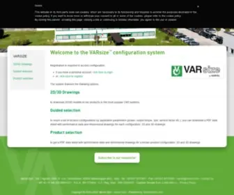Varsize.com(Varvel SpA) Screenshot