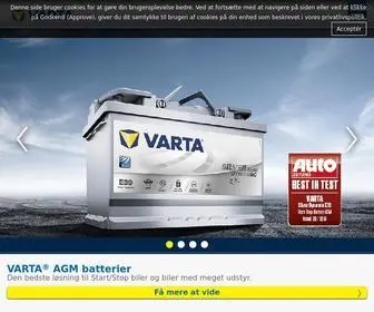 Varta-Automotive.dk(VARTA® automotive batterier) Screenshot