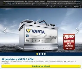 Varta-Automotive.pl(Akumulatory samochodowe VARTA) Screenshot