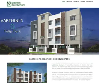 Varthinifoundations.com(Varthini) Screenshot