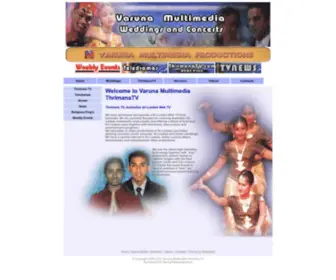 Varunamultimedia.com(Varuna Multimedia ThrimanaTV Broadband Sri Lankan Web TV from Australia) Screenshot