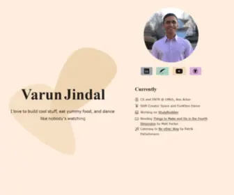 Varunjindal.com(Varun Jindal) Screenshot