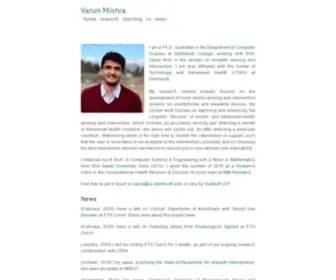 Varunmishra.com(Varun Mishra) Screenshot