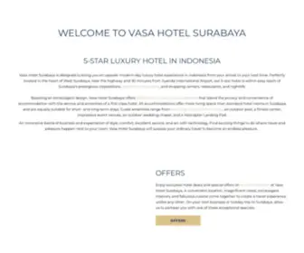 Vasahotelsurabaya.com(Vasa Hotel Surabaya's Official Site) Screenshot
