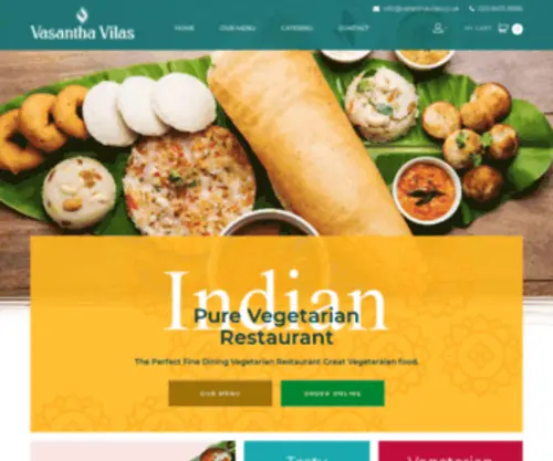 Vasanthavilas.co.uk(Vegan Restaurants London) Screenshot