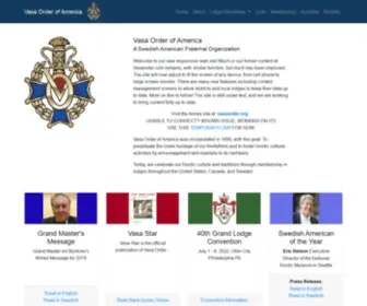 Vasaorder.com(Vasa Order) Screenshot