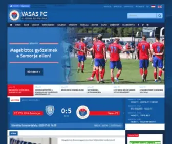 Vasasfutballclub.hu(VASAS FC) Screenshot