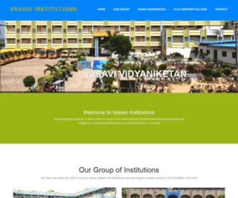 Vasaviinstitutions.com(VASAVI) Screenshot