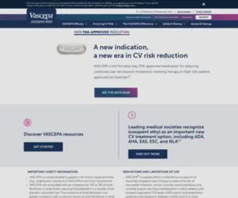 Vascepahcp.com(The Next Era of CV Risk Reduction) Screenshot