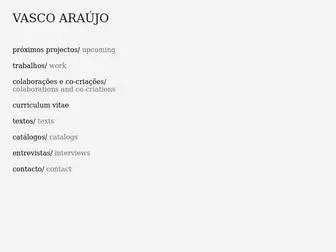 Vascoaraujo.org(Araújo) Screenshot