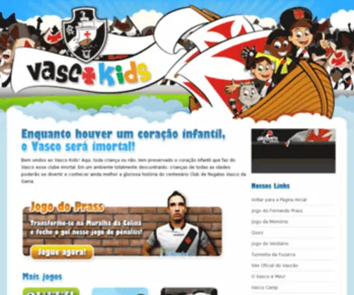 Vascokids.com.br(Vasco Kids) Screenshot