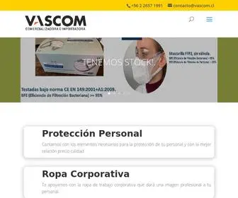 Vascom.cl(Insumos Seguridad) Screenshot