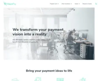 Vascopay.com(Vasco Pay Visa Prepaid Cards and Card Management Portal) Screenshot