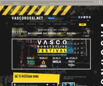 Vascorossi.net(Vasco Rossi) Screenshot