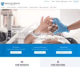 Vascularhealthclinics.org(Specialists in Vascular Disease) Screenshot