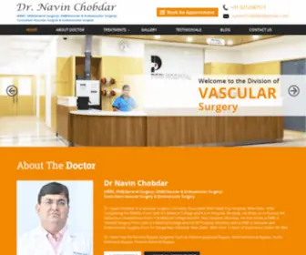 Vascularsurgeryinindia.com(Dr. Navin Chobdar) Screenshot