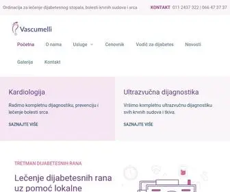 Vascumelli.rs(Lečenje dijabetesnog stopala i bolesti krvnih sudova) Screenshot