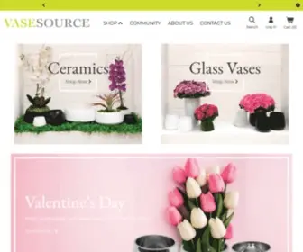 Vasesource.com(Wholesale vases for sale) Screenshot