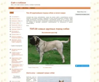 Vashasobaka.com.ua(Сайт о собаках) Screenshot