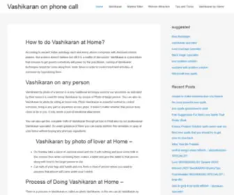 Vashikaranbyphoto.com(Vashikaran on phone call) Screenshot