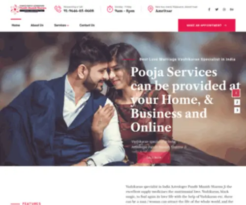 Vashikaranlovespecialist.com(Reconnect Your Domain) Screenshot