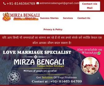 Vashikaranspecialistbengali.com(Astrologer Mirza Bengali) Screenshot