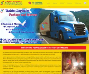 Vashistpackers.com(Vashist Logistics Packers and Movers) Screenshot