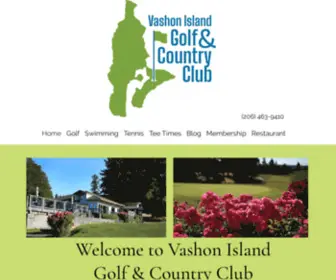 Vashongolfandcountryclub.com(Vashon Island Golf & Country Club) Screenshot