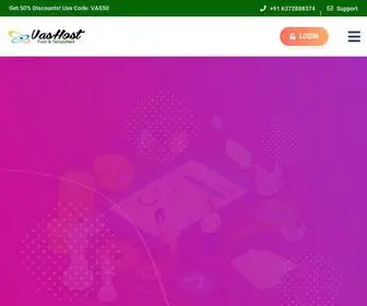 Vashost.com(Cheap & Best Web Hosting in India) Screenshot