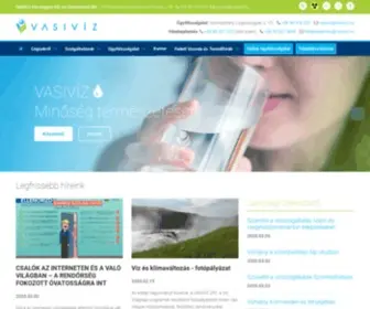 Vasiviz.hu(VASIVÍZ Vas megyei Víz) Screenshot