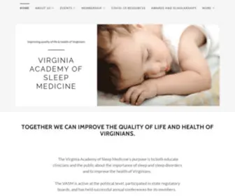 Vasleepmedicine.com(Virginia Academy of Sleep Medicine) Screenshot