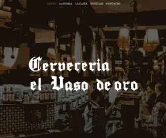 Vasodeoro.com(El Vaso de Oro) Screenshot