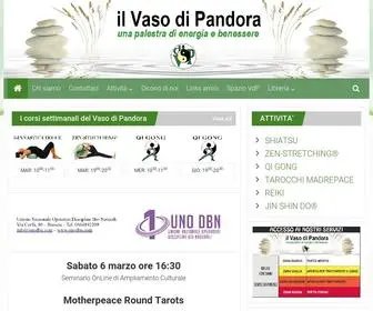 Vasodipandora.it(Una palestra di energia e benessere) Screenshot