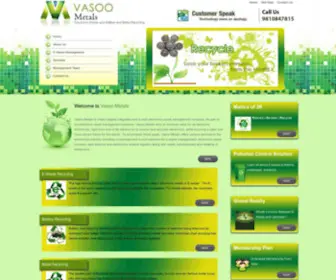 Vasoometals.com(Vasoo Metals) Screenshot