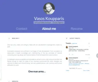 Vasos-Koupparis.com(Full Stack Web Developer) Screenshot