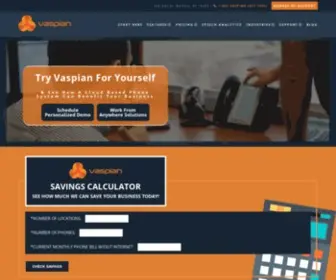 Vaspian.com(VoIP Small Business Phone System Company in Buffalo) Screenshot